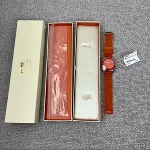 Coach | Accessories | Nwot Coach Watch Orange Silicon Jelly 